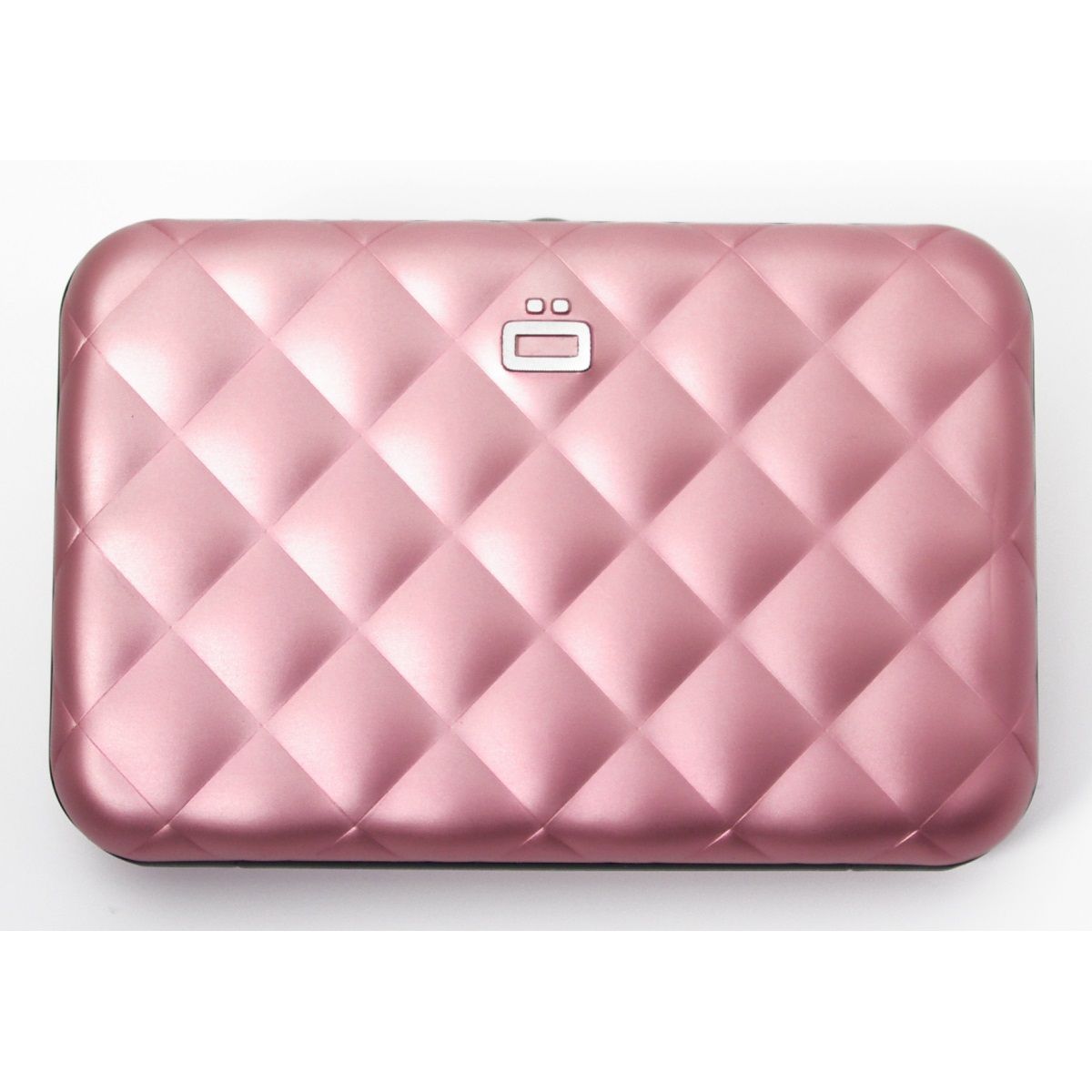OGON Aluminum Wallet Quilted Button - Pink